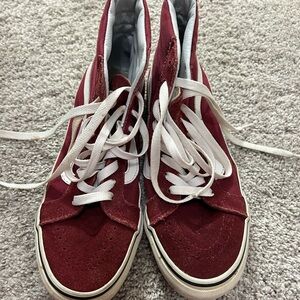 VANS high top maroon men 6.5 / women 8